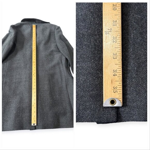 Marni Gray Wool Double Breasted Coat, Size 44 Italy/M‎ - Picture 16 of 16